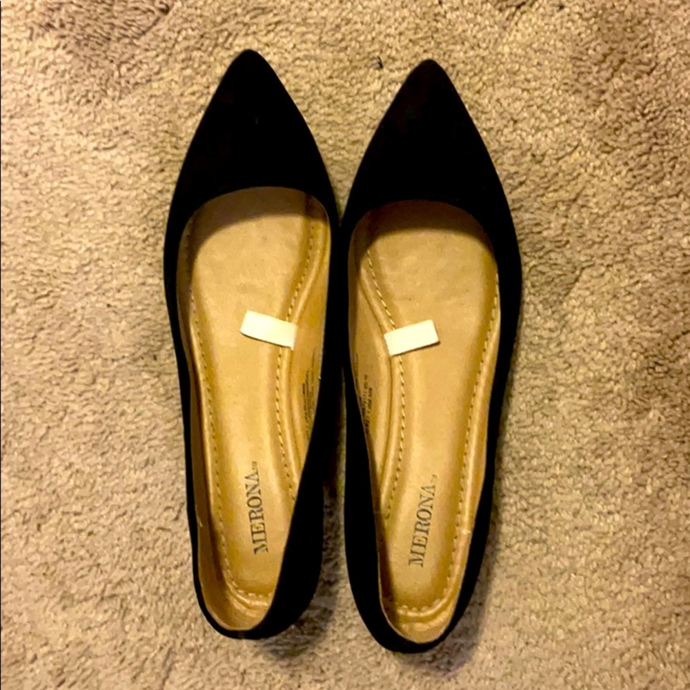 Black Merona flats!